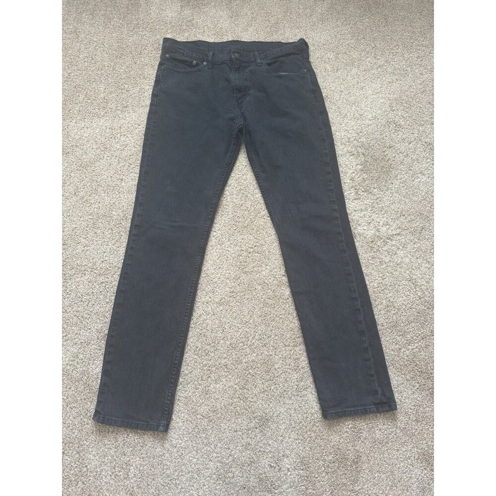 Levis Jeans Men’s 34x32 Black Straight Legged 5 Pocket